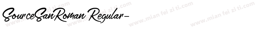 SourceSanRoman Regular字体转换
